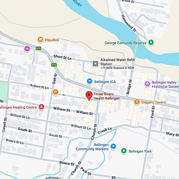 TRH Map Three Rivers Health Map